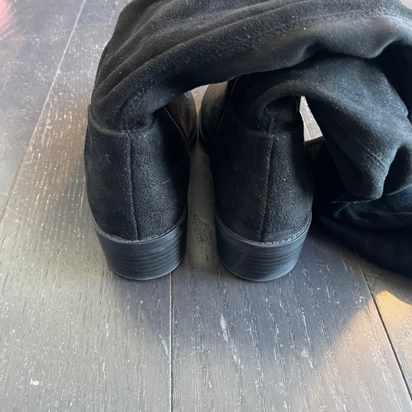 Womens Lexi & Abbie JESSA Over The Knee Faux Suede Black Boots Size 5 - Picture 9 of 12